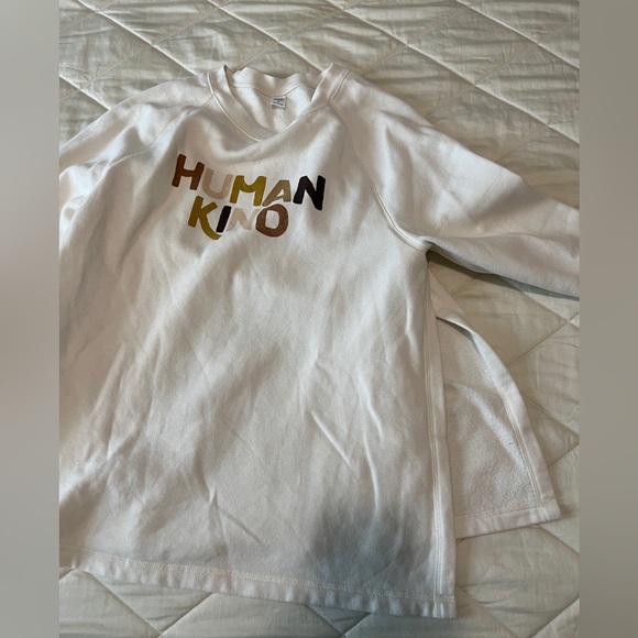 Old Navy maternity sweatshirt “Human Kind” size Medium - Picture 2 of 5